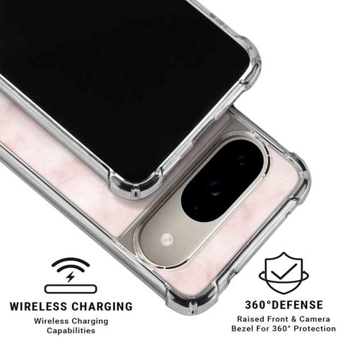 Blush Marble Google Pixel 10 Clear Case